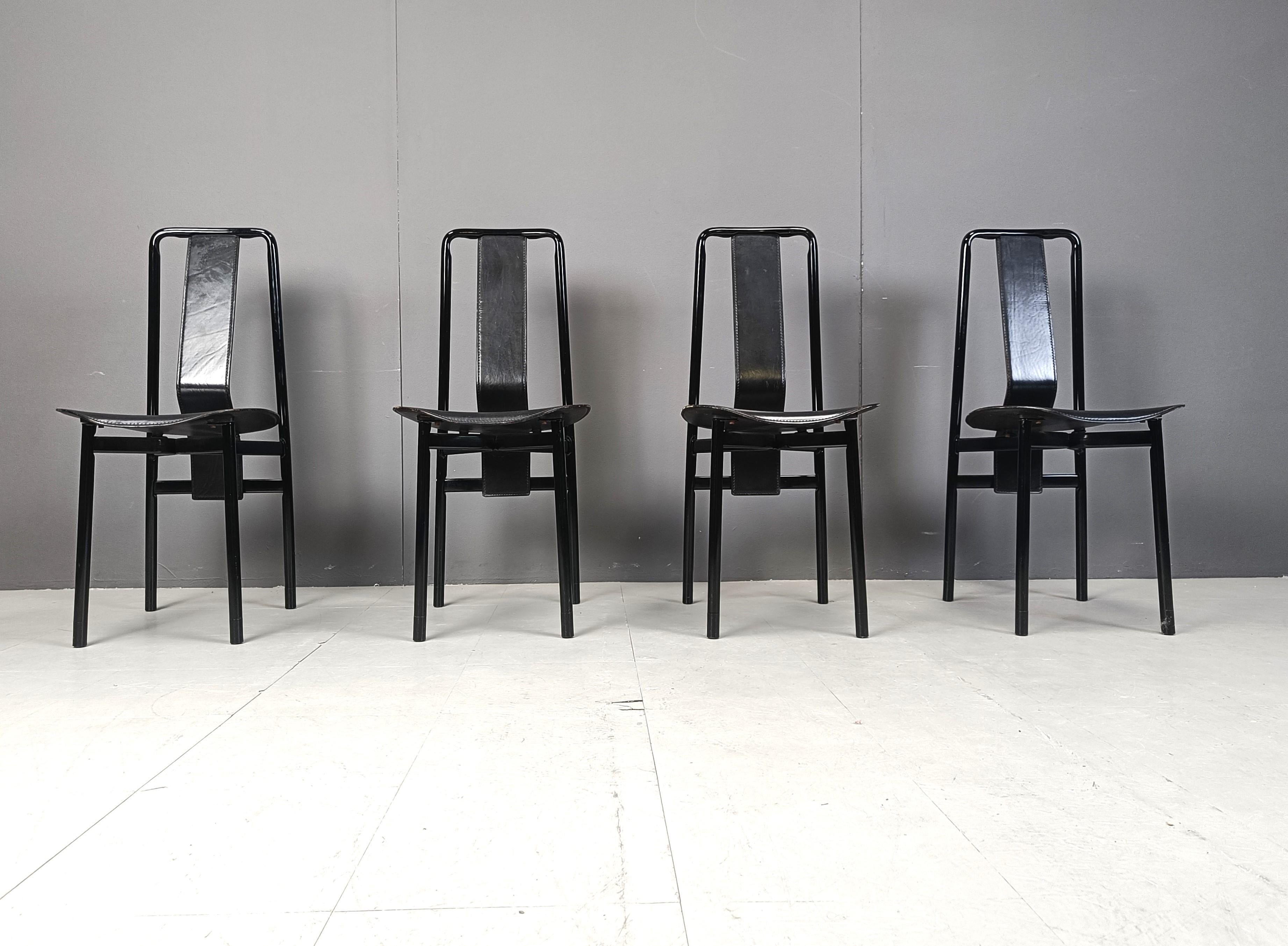 Irma Design Chairs by Achille Castiglioni for Zanotta, 1970s, Set of 4 In Good Condition In Leuven, Vlaams Gewest