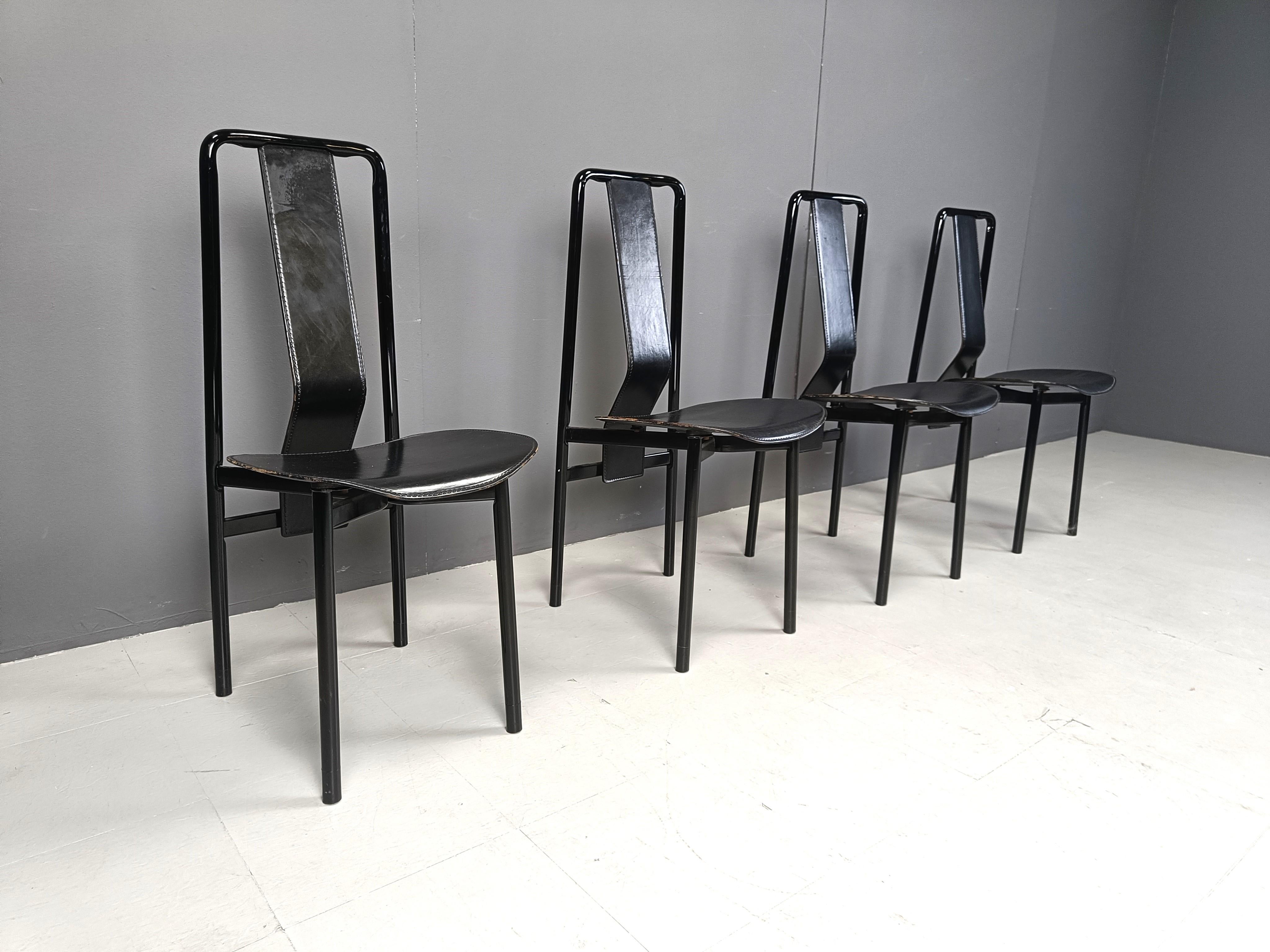 Metal Irma Design Chairs by Achille Castiglioni for Zanotta, 1970s, Set of 4