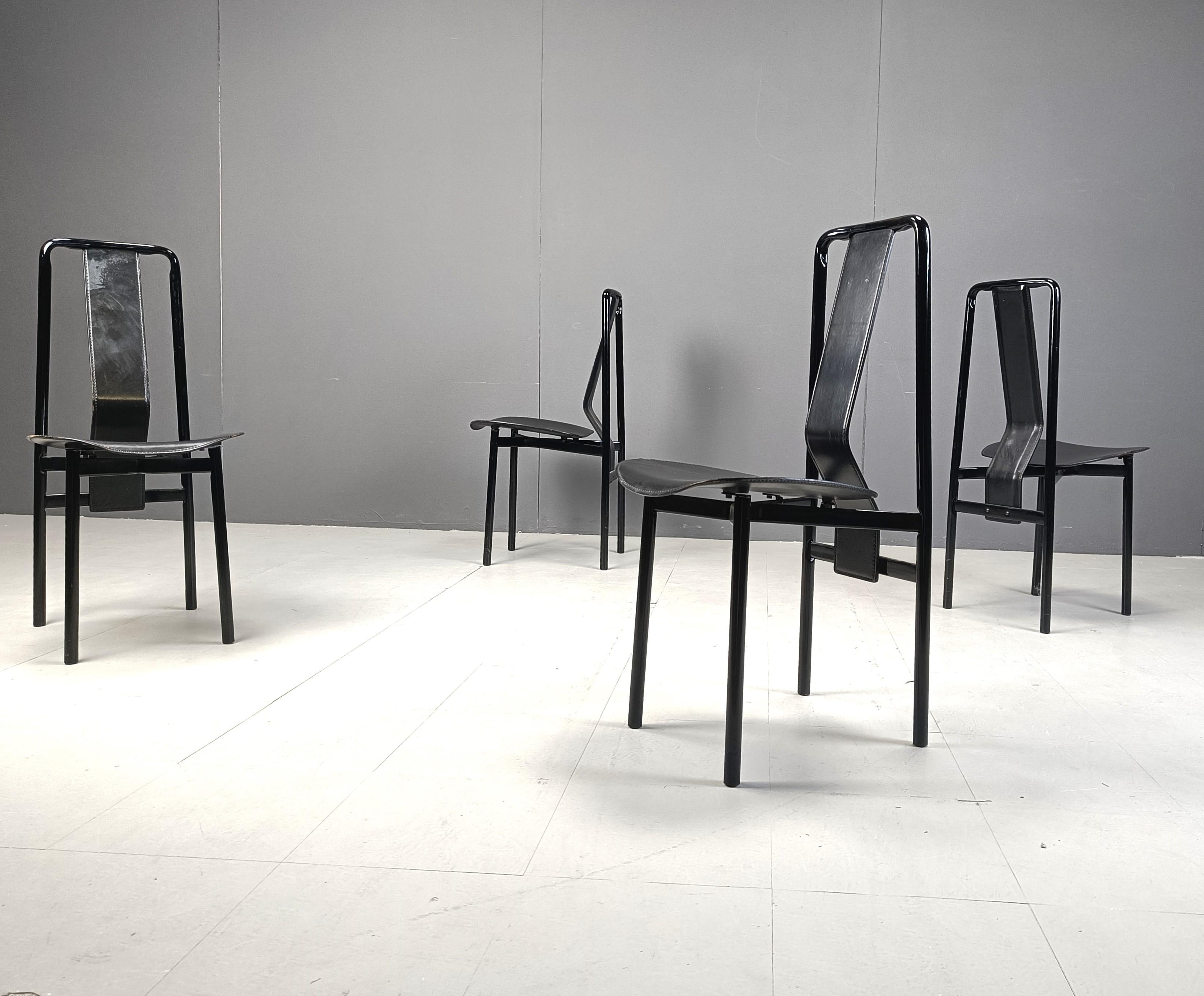 Irma Design Chairs by Achille Castiglioni for Zanotta, 1970s, Set of 4 1
