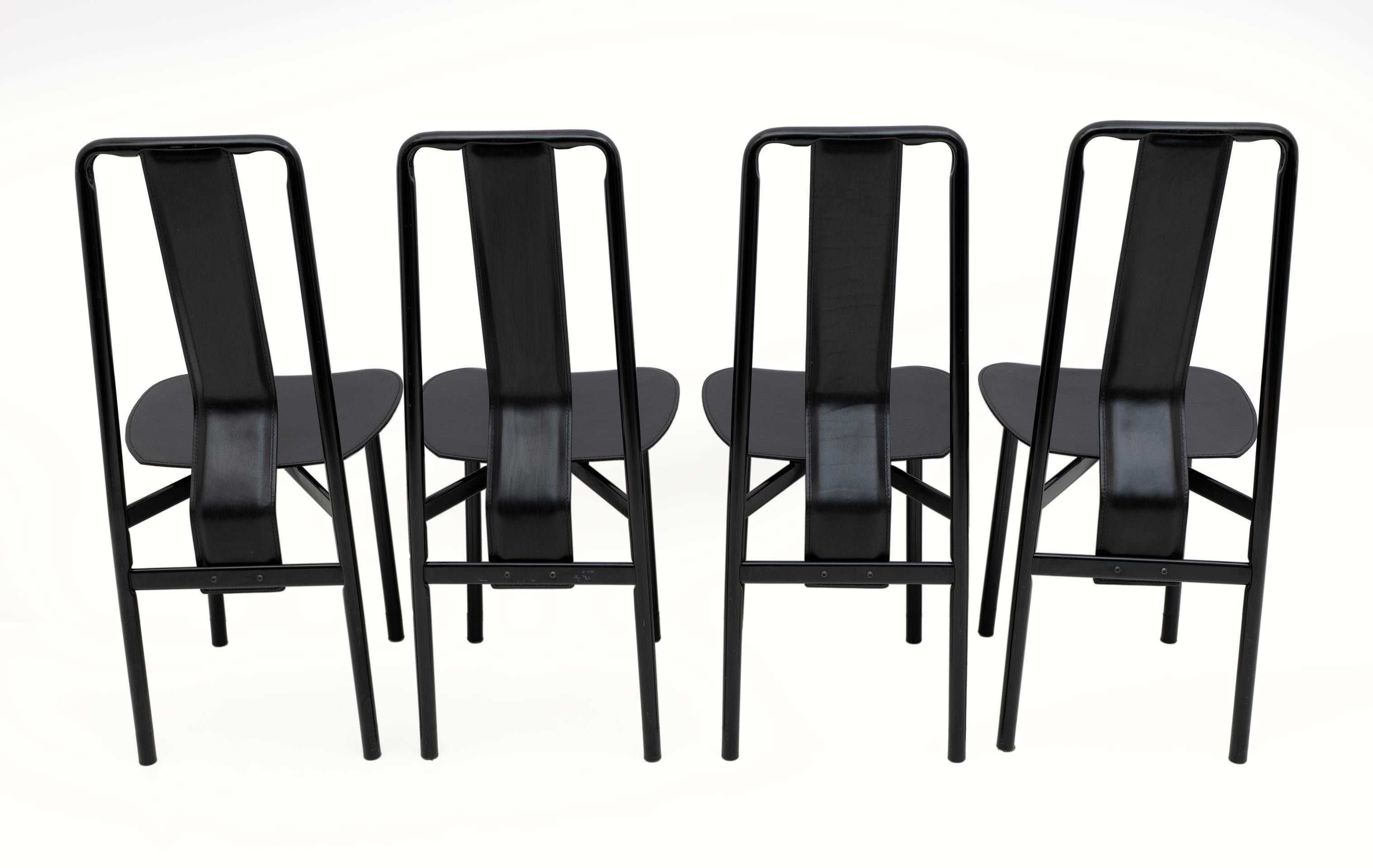 Late 20th Century Irma Design Chairs by Achille Castiglioni for Zanotta, 1970s, Set of four For Sale