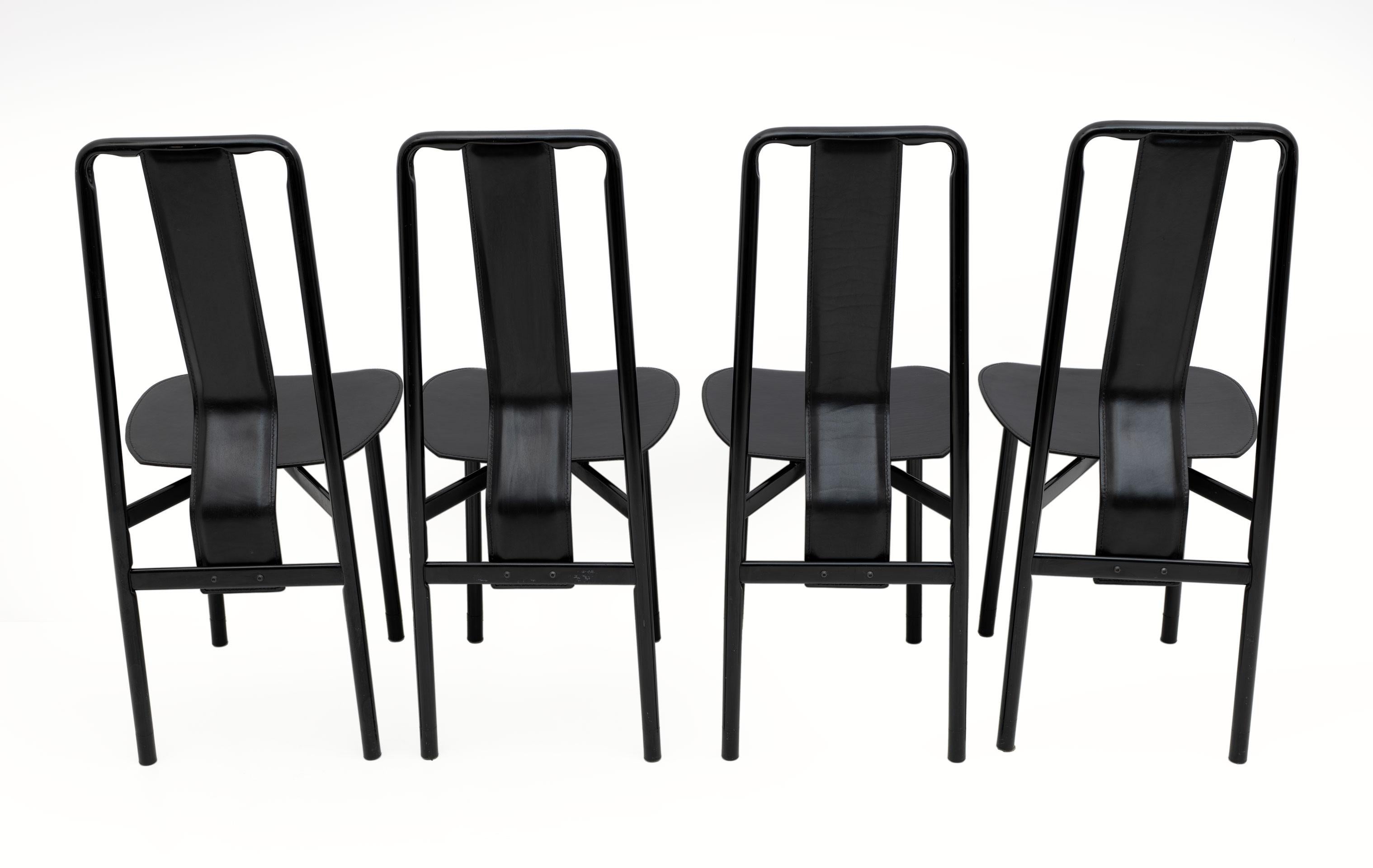 Fin du 20e siècle Chaises Irma Design d'Achille Castiglioni pour Zanotta, 1970, ensemble de quatre pièces en vente