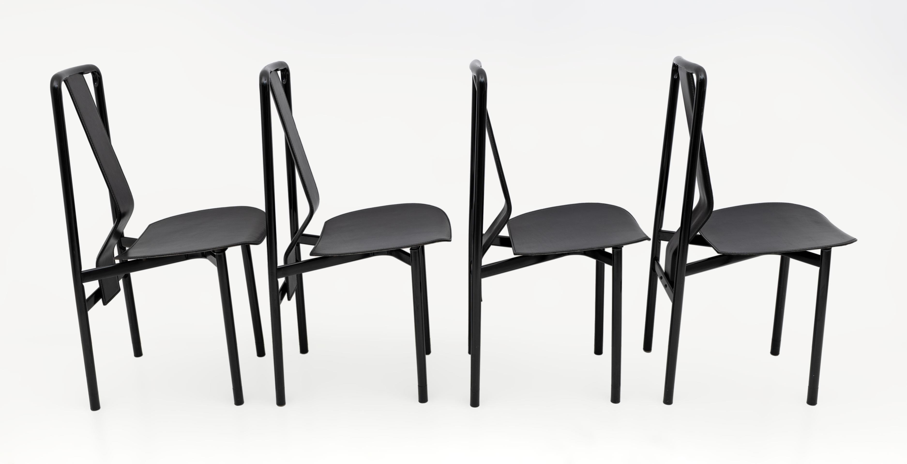 Irma Design Chairs by Achille Castiglioni for Zanotta, 1970s, Set of four For Sale 1