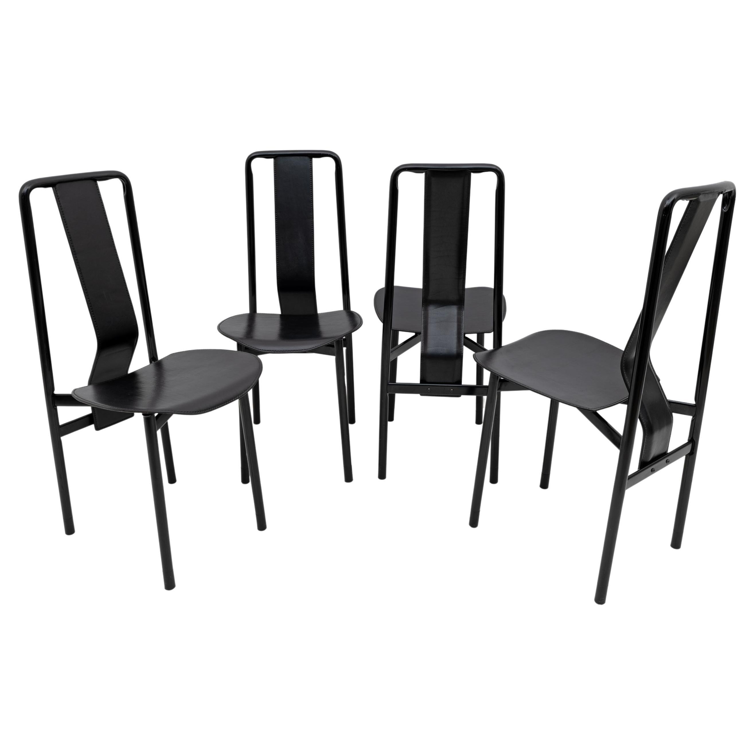 Irma Design Chairs by Achille Castiglioni for Zanotta, 1970s, Set of four For Sale