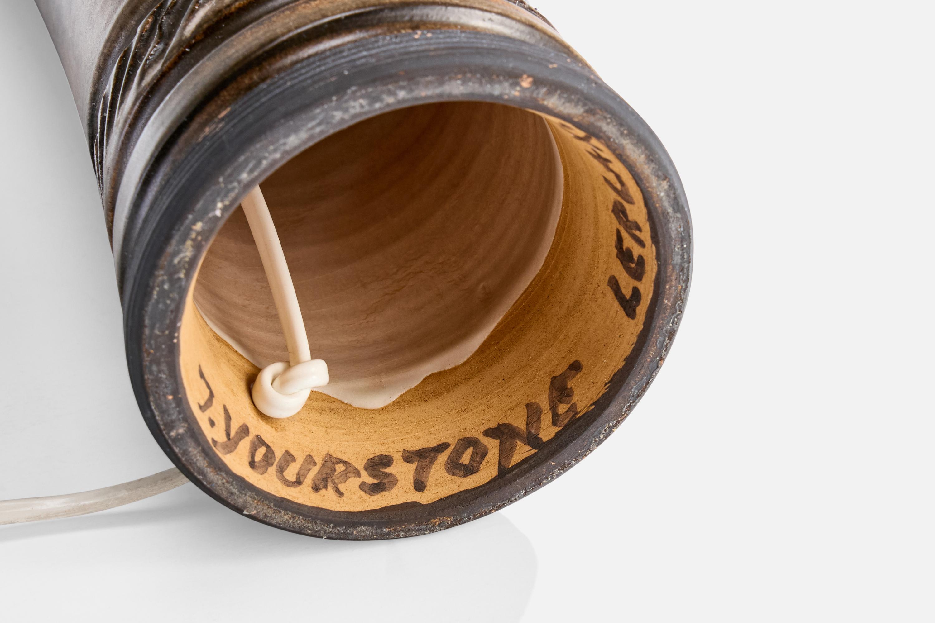 Irma Yourstone, Lampade da tavolo, Ceramica, Svezia, anni '60 in vendita 3