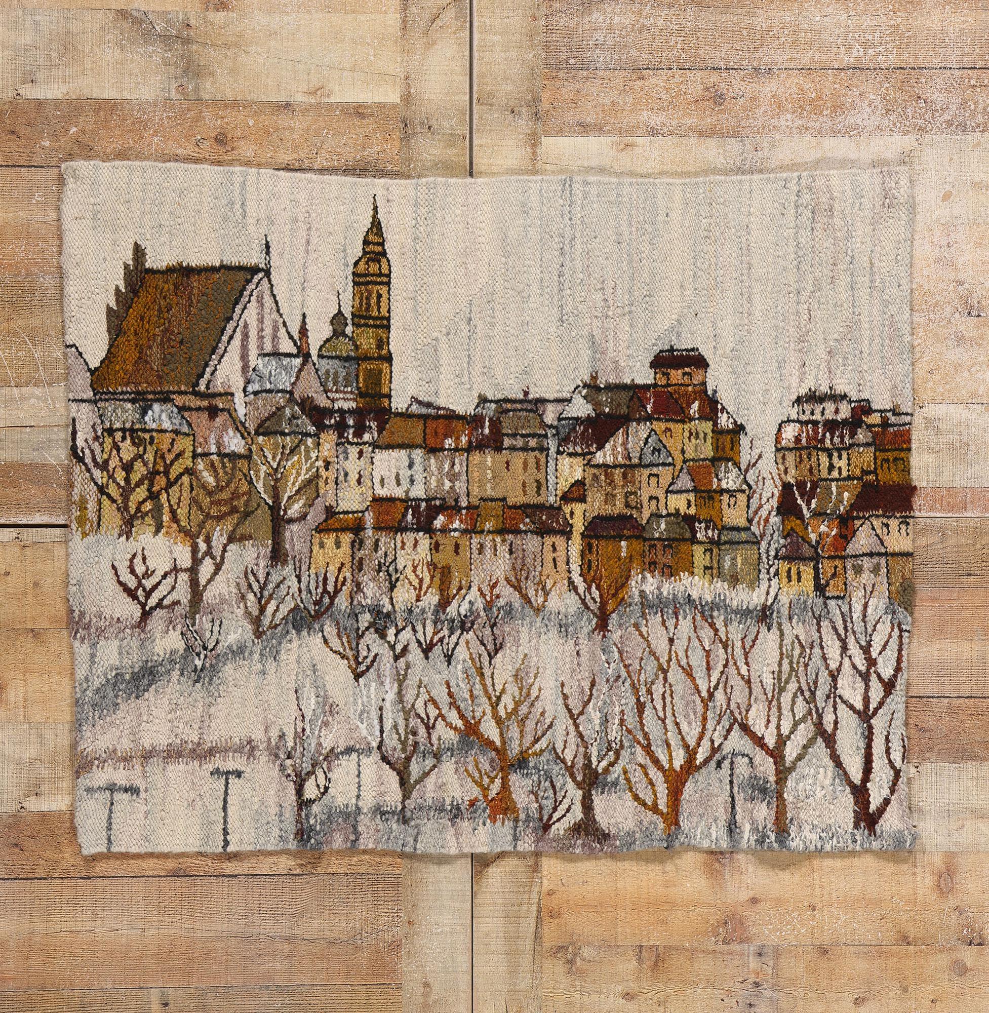 Irmina Jasek Polish Zimowe Miasto Gobelin Tapestry, 03'04 x 04'02 3