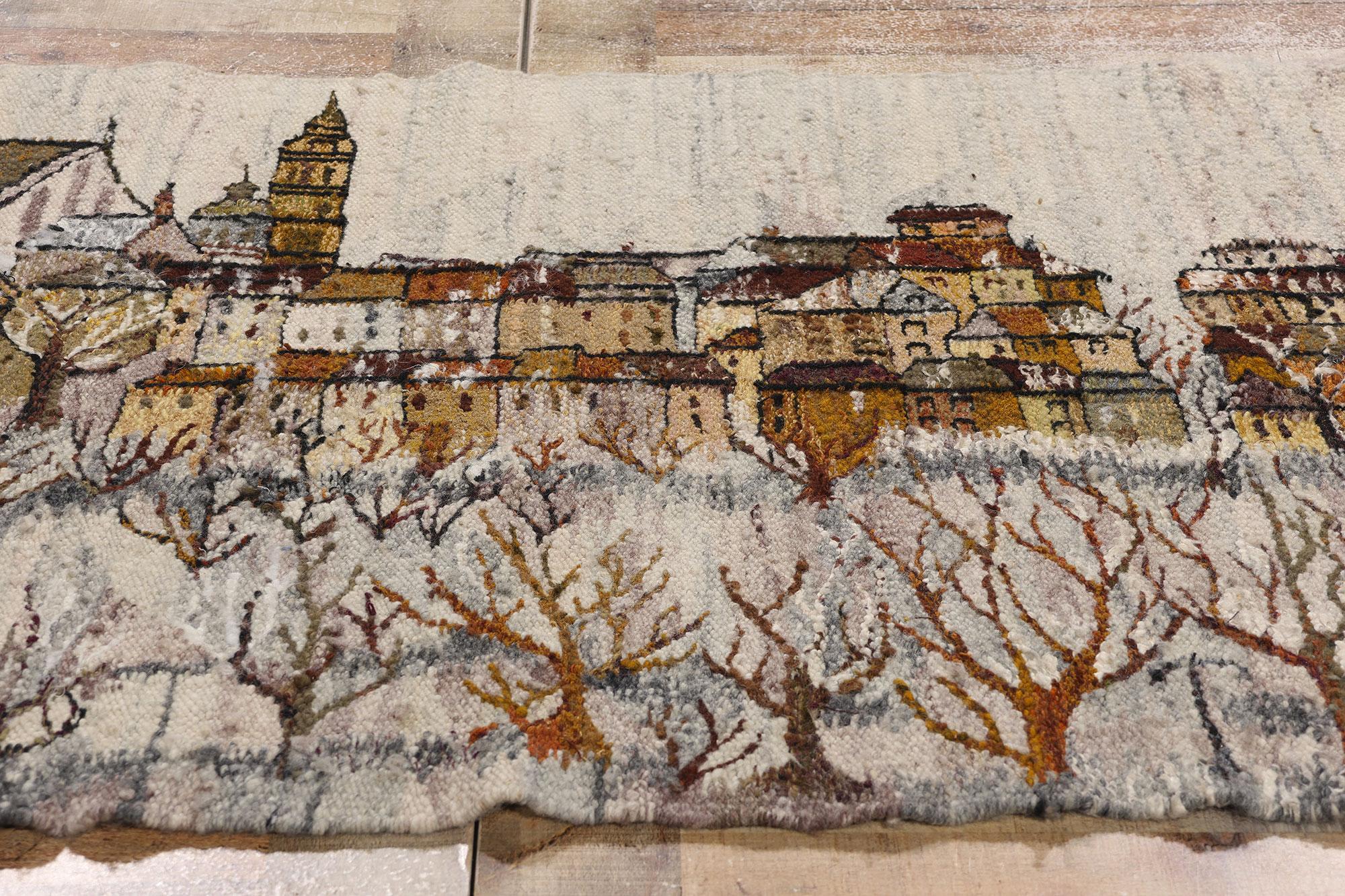 Irmina Jasek Polish Zimowe Miasto Gobelin Tapestry, 03'04 x 04'02 2