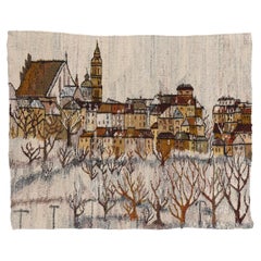 Irmina Jasek Polnischer Zimowe Miasto Gobelin-Wandteppich, 03'04 x 04'02