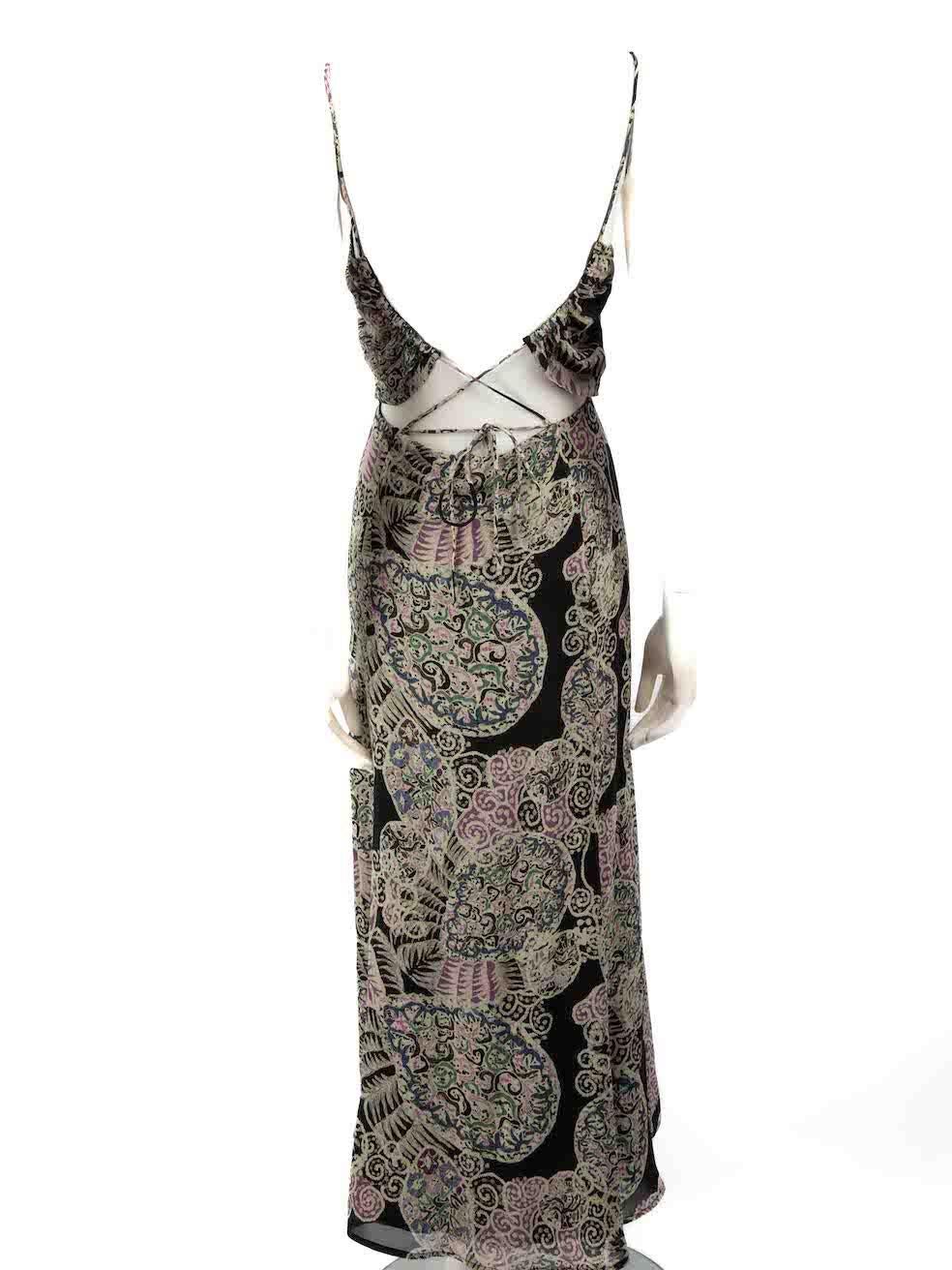Iro Abstract Pattern Slip Dress Size XS In Excellent Condition For Sale In London, GB