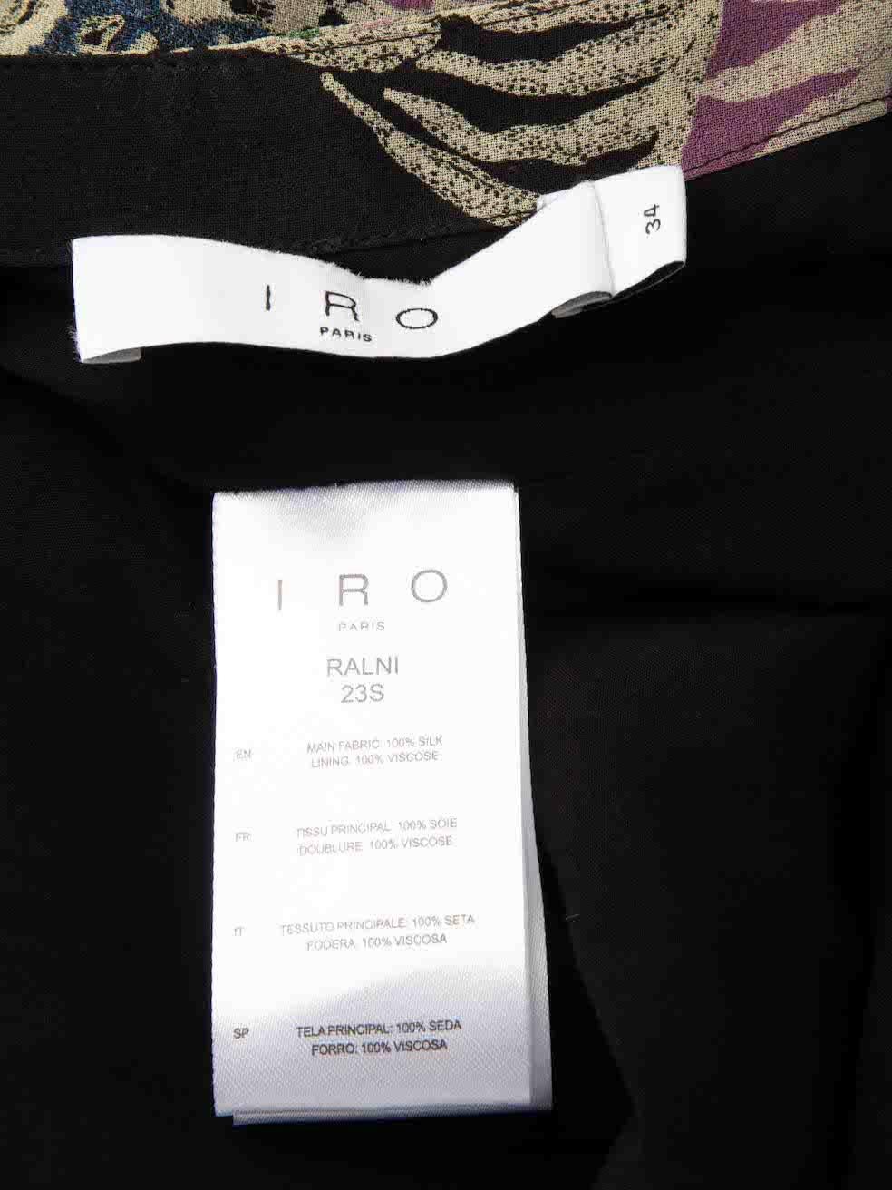 Women's Iro Abstract Pattern Slip Dress Size XS For Sale