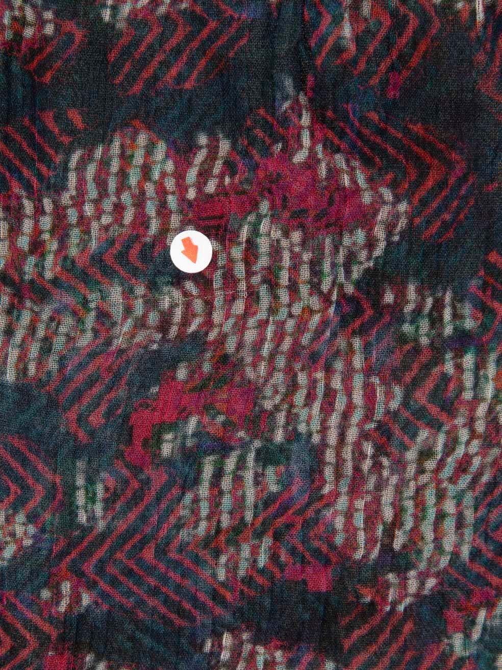 Iro Abstract Print Sheer Blouse Size S In Good Condition For Sale In London, GB