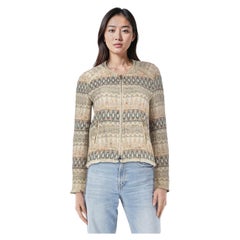 Iro Abstract Zip Up Jacket Size XS