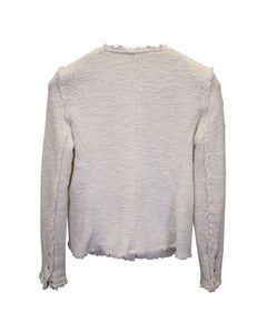 Iro Agnette Tweedjacke aus weißer Baumwolle
