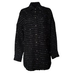IRO, Sobrecamisa de tweed Amice en negro