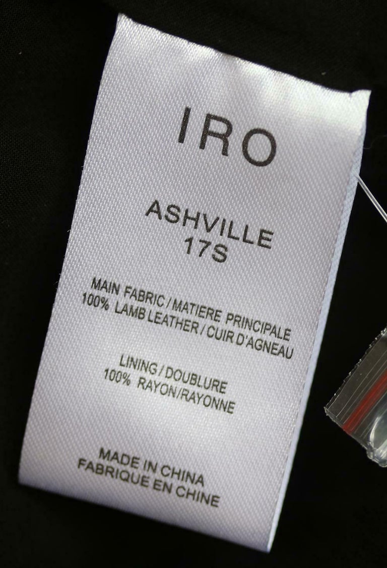 IRO Ashville Leather Biker Jacket For Sale 1