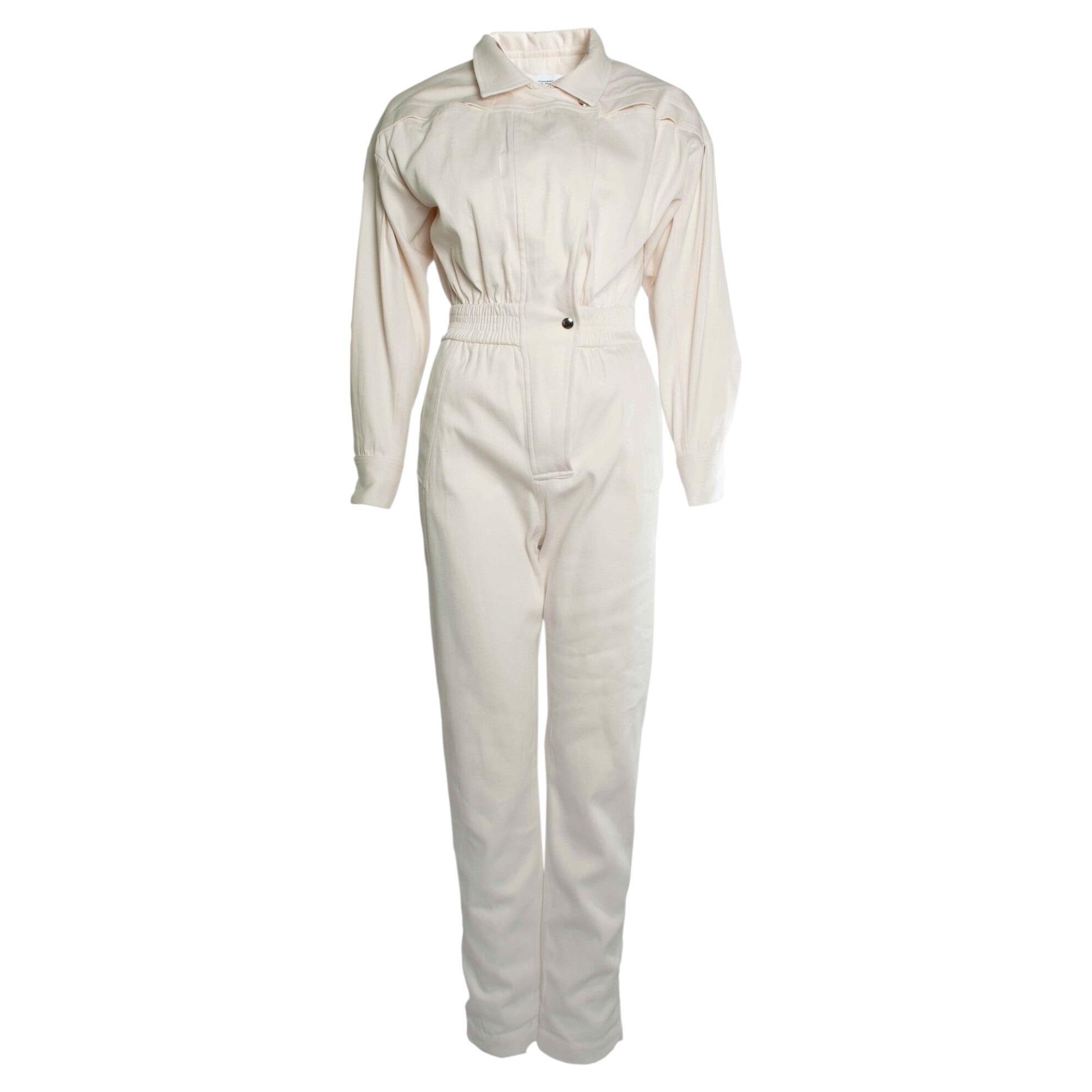Pre-owned Iro , Barka Boiler Suit In Ecru In Brown