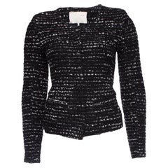 IRO, chaqueta boucle blanca y negra