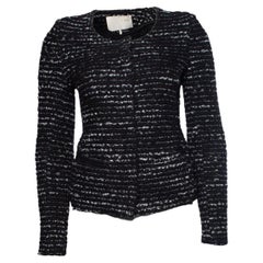 IRO, black and white boucle jacket