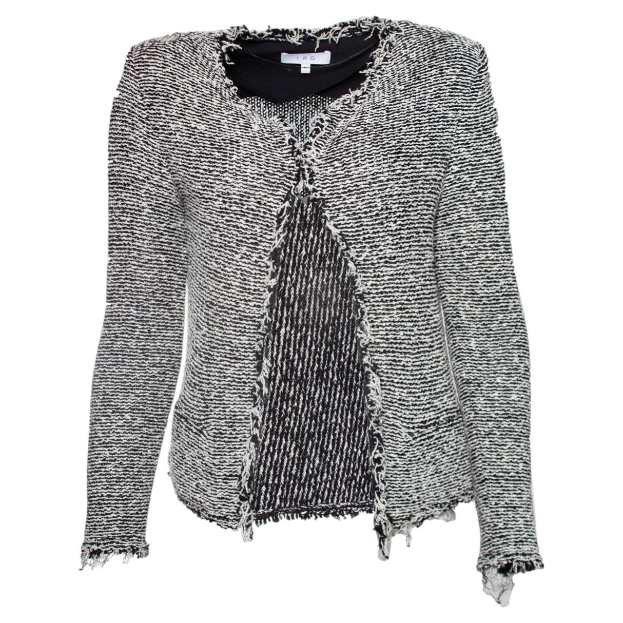 IRO, black and white woven blazer