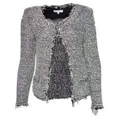 IRO, schwarz-weißer gewebter Blazer