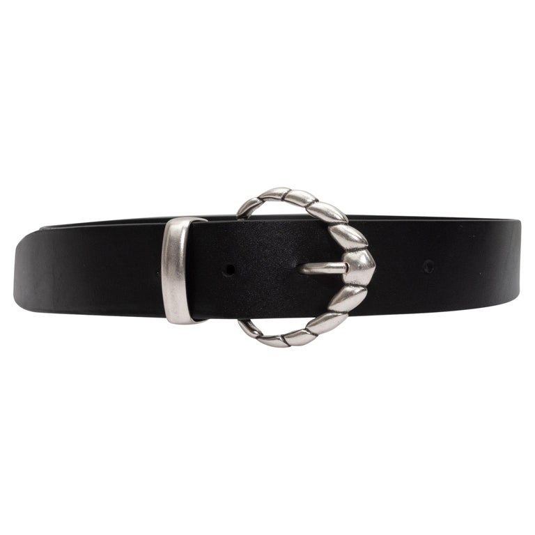 Iro Black Leather Belt For Sale at 1stDibs