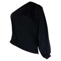 IRO, black one shoulder Gingera top