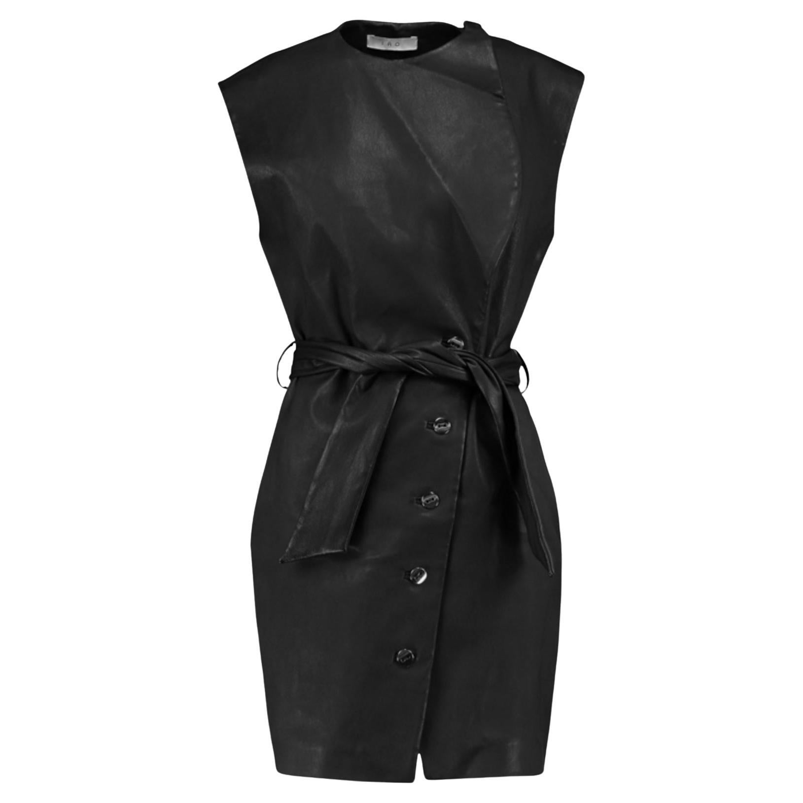 IRO Black Wrap Leather Dress - Great condition