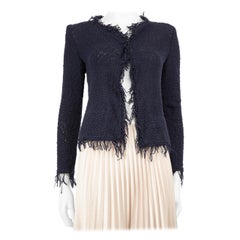 Iro Blue Drape Open Front Cardigan Size XS