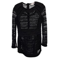 Mini-robe « Iro Castely Lace » en coton noir