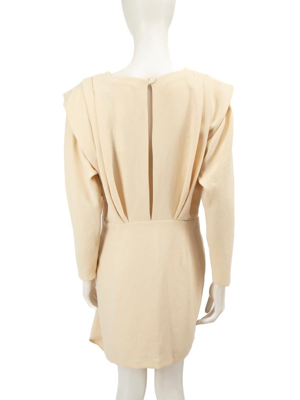 Beige Iro Cream Mitzi Mini Dress Size L For Sale