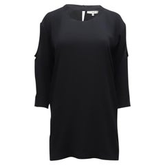 Iro Cut Out Cold Shoulder Dress in Black Polyester