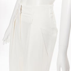 IRO Desiring SS19 viscose high waisted jodphur slim leg trousers pants FR34 25"