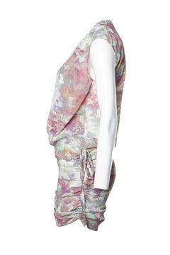 IRO, draped swan dress in camouflage print