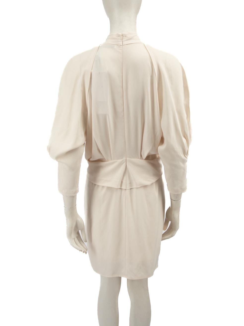 Beige Iro Ecru Cut Out Mini Dress Size XL