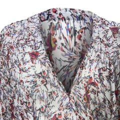 Iro Floral Print Wrap Dress in Multicolor Rayon