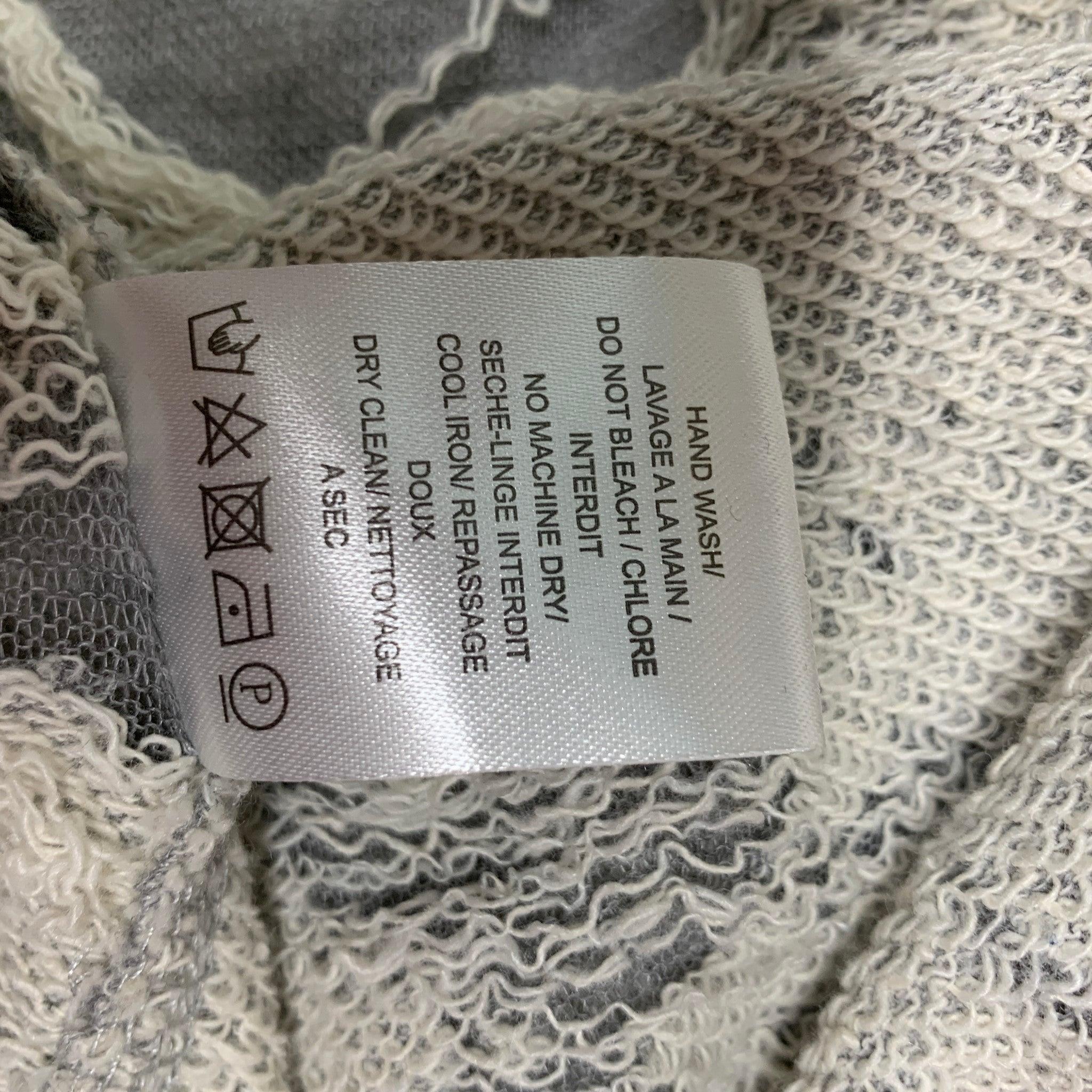 IRO Gaetane Größe S Heather Grau Distressed Baumwollmischung Crew-Neck T-Shirt mit Rundhalsausschnitt im Angebot 2