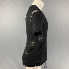 IRO Gaetane Größe XS  Schwarzes T-Shirt mit Rundhalsausschnitt aus Baumwollmischung