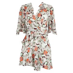 Iro Green Silk Carlina Abstract Print Dress Size XS