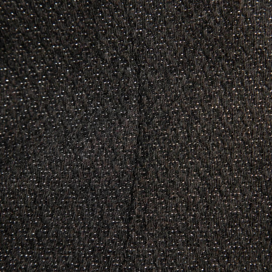 Nero Giacca Iro in tweed grigio metallizzato taglia XS in vendita
