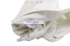 IRO High Waisted Pants in White Cotton