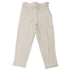 IRO High Waisted Pants in White Cotton