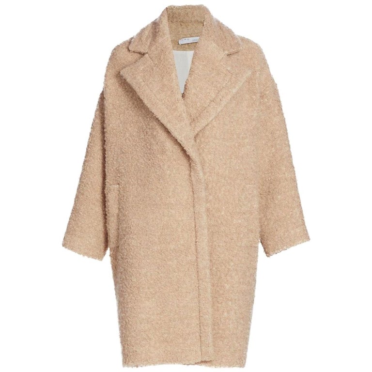 IRO Kati Oversized Wool Blend Bouclé Coat For Sale at 1stDibs