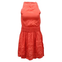 Mini-robe Iro en viscose couleur corail