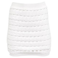 Iro Mini Skirt in White Cotton
