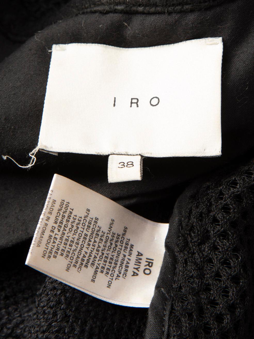 Donna Iro Navy, la giacca con maniche a rete con zip, taglia M. I. in vendita