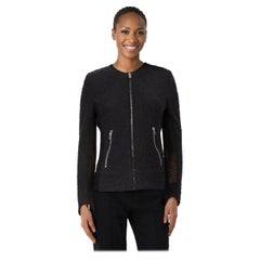 Iro Navy, la giacca con maniche a rete con zip, taglia M. I.
