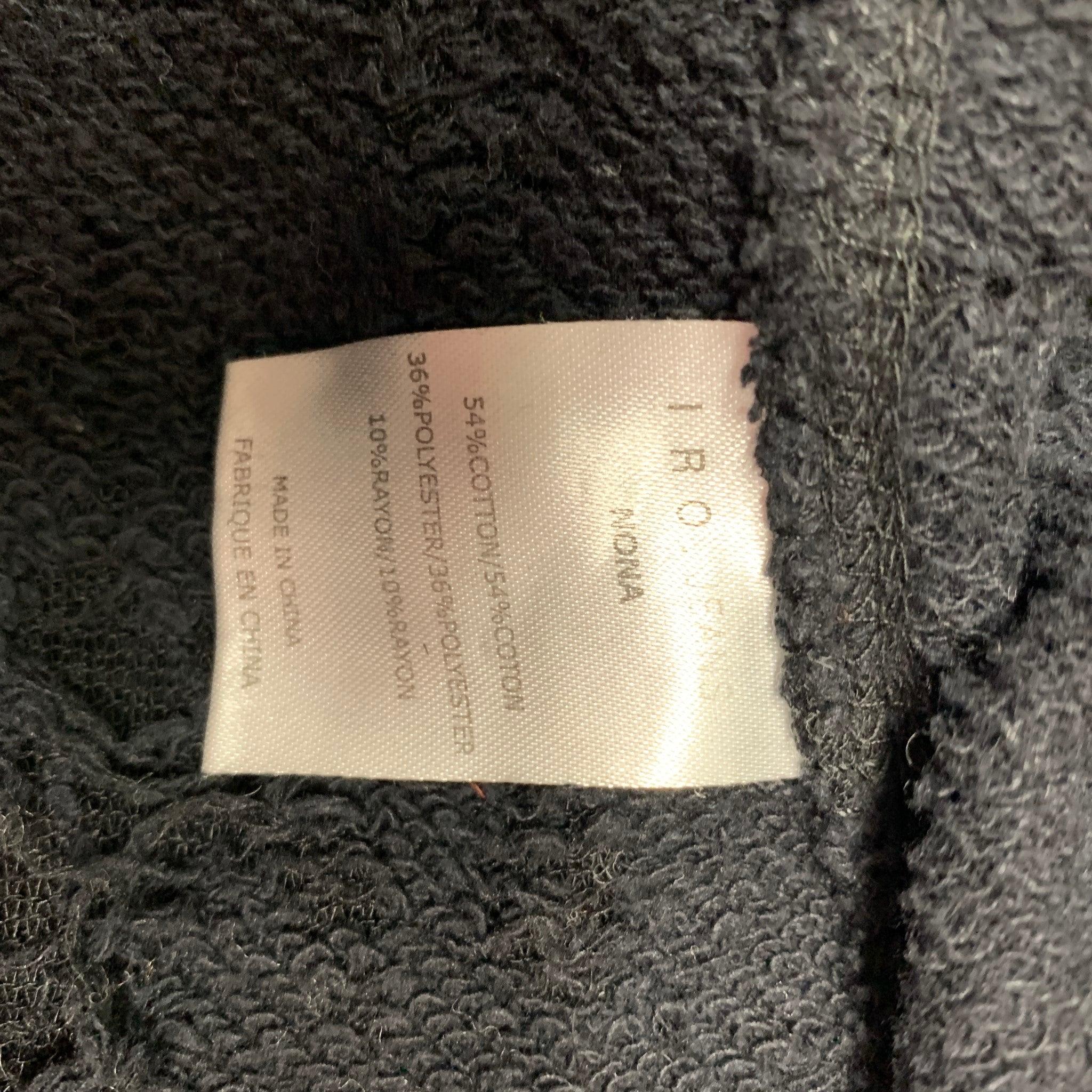 IRO Nona Größe XS Schwarze Distressed Baumwollmischung im Used-Look  Langarmpullover im Angebot 1