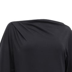Miniabito Iro Palmero Twistfront in cotone nero