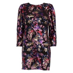 Iro Sequinned Patterned Mini Dress Size L