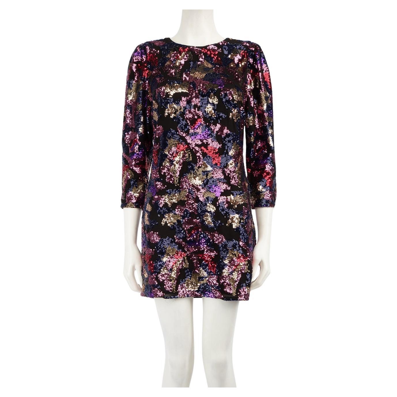 Mini vestido estampado de lentejuelas Iro Talla L en venta