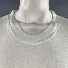 Camiseta oversize de lino transparente color crema de IRO, talla L